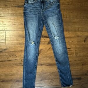 KanCan Dark Blue Distressed Skinny Jeans